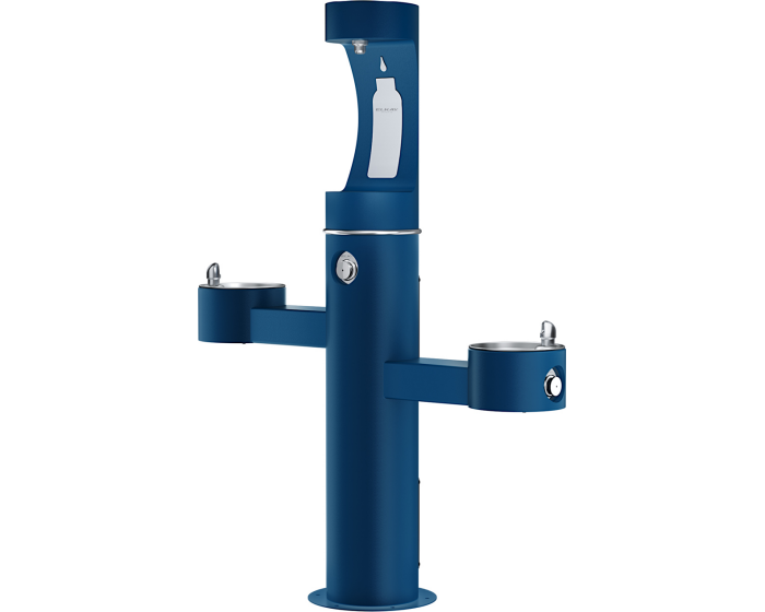 Elkay LK4430BF1UFRK | Freestanding Tri-Level Outdoor Bottle Filling Station | Freeze-resistant