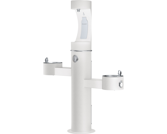 Elkay LK4430BF1UFRK | Freestanding Tri-Level Outdoor Bottle Filling Station | Freeze-resistant