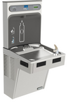 Elkay LMABFDWSSK  | Wall-mount Bottle Filling Station | Filtered, Non-refrigerated, EMAB-style fountain, Stainless Steel - BottleFillingStations.com