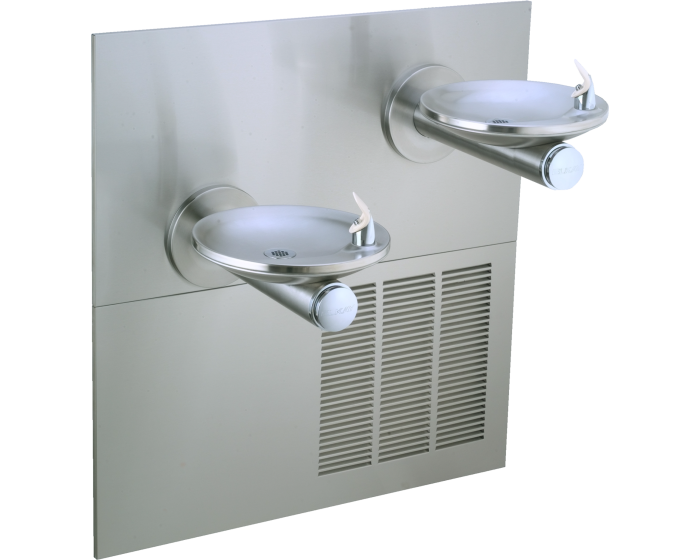 Elkay LRPBM28RAK | In-wall Bi-Level Swirlflo Reverse Drinking Fountain | Filtered, Refrigerated (comes with Mounting Frame) - BottleFillingStations.com