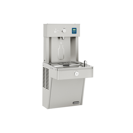 Elkay LVRC8WSK | Wall-mount Bottle Filling Station | Filtered, Refrigerated, VRC-style fountain, Fully Vandal-resistant - BottleFillingStations.com