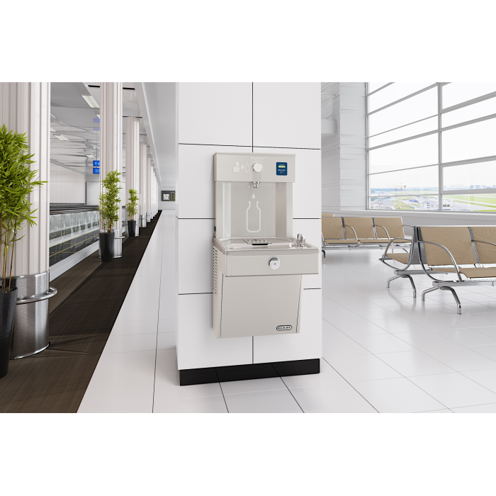 Elkay LVRC8WSK | Wall-mount Bottle Filling Station | Filtered, Refrigerated, VRC-style fountain, Fully Vandal-resistant - BottleFillingStations.com