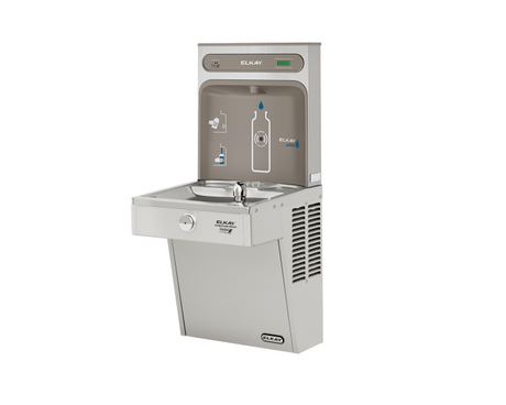 Elkay LVRCGRN8WSK | Wall-mount Bottle Filling Station | Filtered, High-efficiency chiller, VRC-style fountain - BottleFillingStations.com