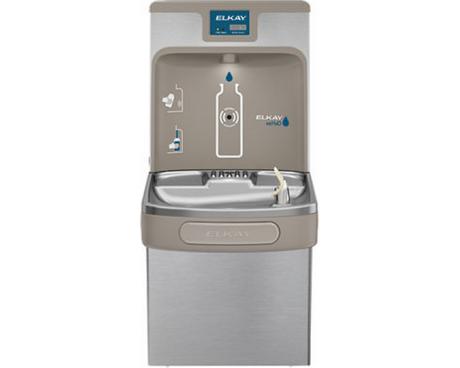 Elkay LZS8WSSP | Wall-mount Enhanced EZH2o Bottle Filling Station | Filtered, Refrigerated, EZ-style fountain, Stainless Steel - BottleFillingStations.com