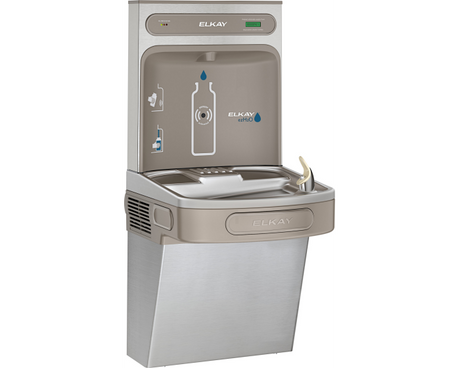 Elkay LZSDWSSK | Wall-mount Bottle Filler | Filtered, Non-refrigerated, EZ-style fountain, Stainless Steel - BottleFillingStations.com