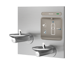 Elkay LZWS-EDFPBM117K |  In-wall Bi-level Bottle Filling Station | Filtered, Non-Refrigerated, SwirlFlo fountain - BottleFillingStations.com