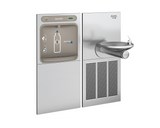 Elkay LZWS-SFGRN8K | In-wall Bottle Filling Station | Filtered, High-efficiency chiller, SwirlFlo fountain (Comes with Mounting Frame) - BottleFillingStations.com