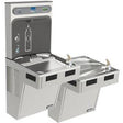 Elkay LMABFTLDDWSSK | Wall-mount Bi-Level Bottle Filling Station | Filtered, Non-refrigerated, EMAB-style fountain, Stainless Steel - BottleFillingStations.com