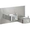 Elkay EHWM217C | In-wall Bi-Level Soft-sides Drinking Fountain | Filterless, Non-refrigerated, Fully Vandal-resistant, Stainless Steel - BottleFillingStations.com