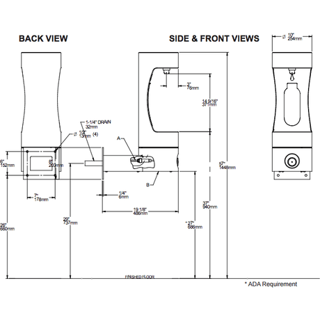 Elkay LK4405BF | Wall-mount Bottle Filler | Filterless, Non-refrigerated - BottleFillingStations.com