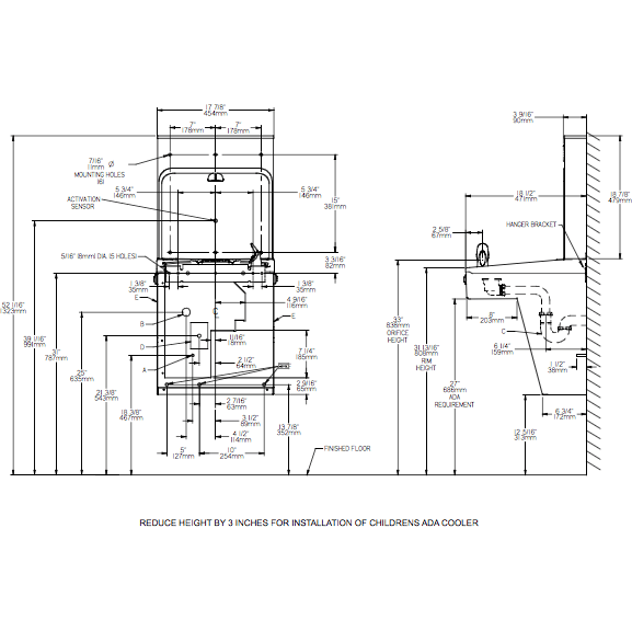 Elkay LMABF8WSSK | Wall-mount Bottle Filling Station | Filtered, Refrigerated, EMAB-style fountain, Stainless Steel - BottleFillingStations.com