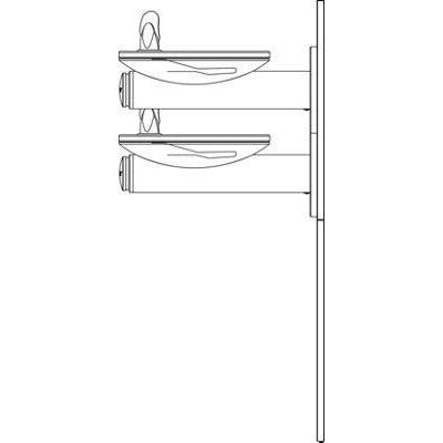 Elkay LRPBM28RAK | In-wall Bi-Level Swirlflo Reverse Drinking Fountain | Filtered, Refrigerated (comes with Mounting Frame) - BottleFillingStations.com