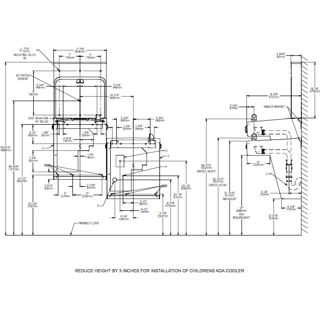 Elkay LVRCGRNTL8WSK | Wall-mount Bi-level Bottle Filling Station | Filtered, High-efficiency chiller, VRC-style fountain - BottleFillingStations.com