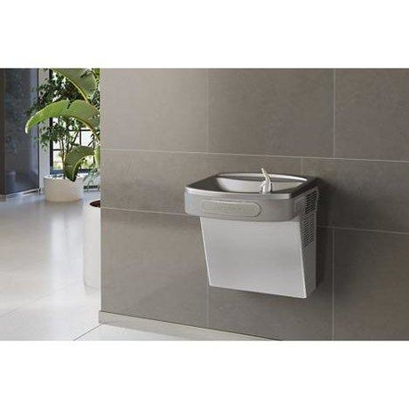 Elkay LZS8SF | Wall-mount EZ-style Drinking Fountain | Filtered, Refrigerated, Stainless Steel, Prepped for Glass Filler - BottleFillingStations.com