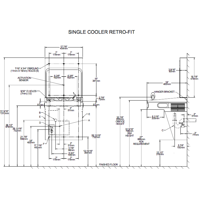 Elkay LZWSRK | Retrofit Bottle Filler | Filtered (For use with EZ-style fountains) - BottleFillingStations.com
