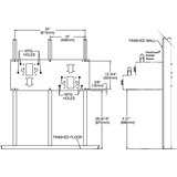 Elkay MPW200 | Bi-level In-Wall Carrier | For use with EDFP217; EDFPB117; EHW217 units - BottleFillingStations.com