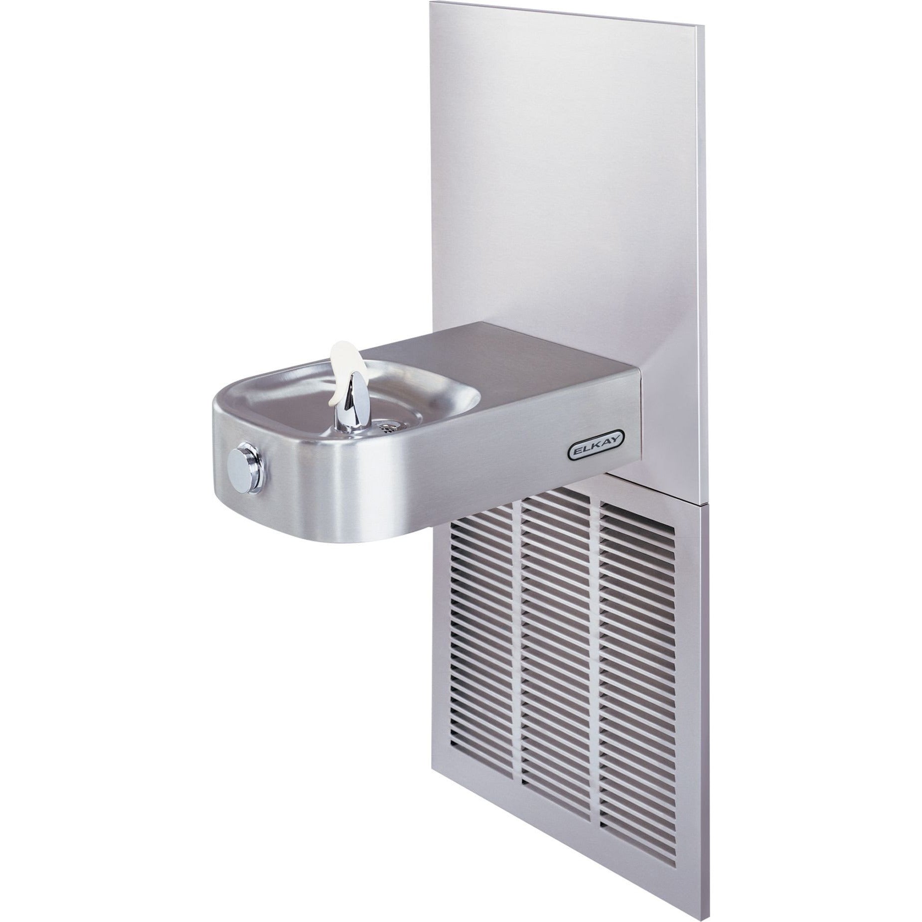 Elkay ECRSPM8K | In-wall Slimline Soft-sides Drinking Fountain | Filterless, Refrigerated (Comes with Mounting Frame) - BottleFillingStations.com