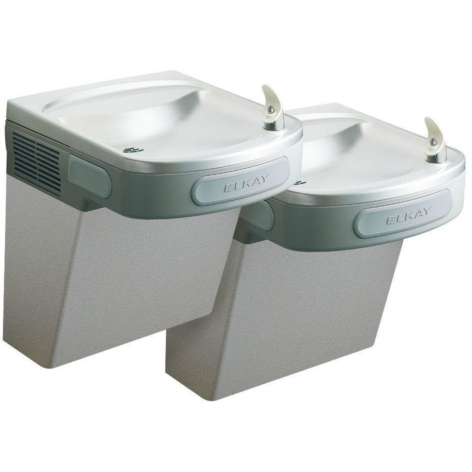 Elkay EZSTL8SC | Wall-mount Versatile Bi-level EZ-style Drinking Fountain | Filterless, Refrigerated, Stainless Steel - BottleFillingStations.com