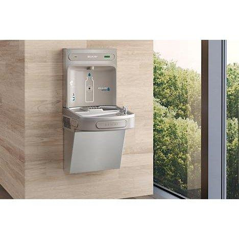 Elkay LZS8WSVRSK | Wall-mount Bottle Filling Station | Filtered, Refrigerated, EZ-style Fountain Vandal-resistant Bubbler, Stainless Steel - BottleFillingStations.com