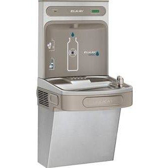 Elkay LZS8WSVRSK | Wall-mount Bottle Filling Station | Filtered, Refrigerated, EZ-style Fountain Vandal-resistant Bubbler, Stainless Steel - BottleFillingStations.com