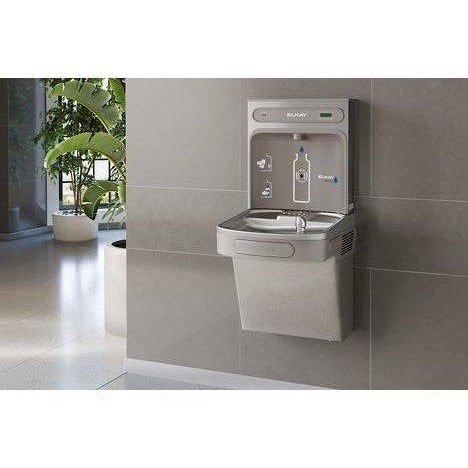 Elkay LZSDWSVRLK | Wall-mount Bottle Filling Station | Filtered, Non-refrigerated, EZ-style Fountain Vandal-resistant Bubbler, Granite Gray - BottleFillingStations.com
