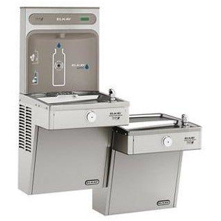 Elkay VRCGRNTL8WSK | Wall-mount Bi-level Bottle Filling Station | Filterless, High-efficiency chiller, VRC-style Fountains, Vandal-resistant Fountains - BottleFillingStations.com