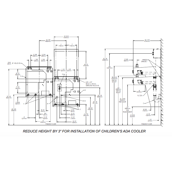 Elkay VRCTL8WSK | Wall-mount Bi-Level Bottle Filling Station | Filterless, Refrigerated, VRC-style Fountains, Fully Vandal-resistant, Stainless Steel - BottleFillingStations.com