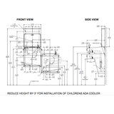 Halsey Taylor HTHB-HACG8BLSS-NF | Wall-mounted Bi-Level Bottle Filling Station | Filterless, High-efficiency chiller, HAC-style fountains, Stainless Steel color finish - BottleFillingStations.com