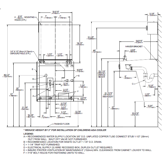 Halsey Taylor HTHBHVR8-NF | Wall-mounted Bottle Filling Station | Filterless, Refrigerated, Vandal-resistant, Stainless Steel color finish - BottleFillingStations.com